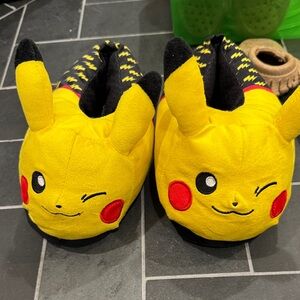 Yellow Pikachu Kids One Piece Slippers